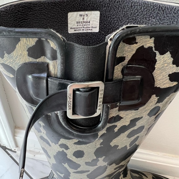 Sperry topsider rain boots size 8 waterproof boot - Picture 4 of 5